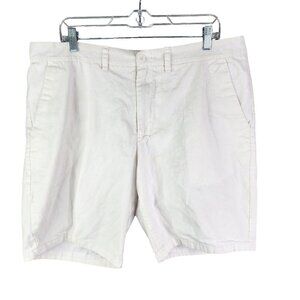 Mens White Old Navy Ultimate Slim Linen Blend Shorts 10.5" Inseam Size 38